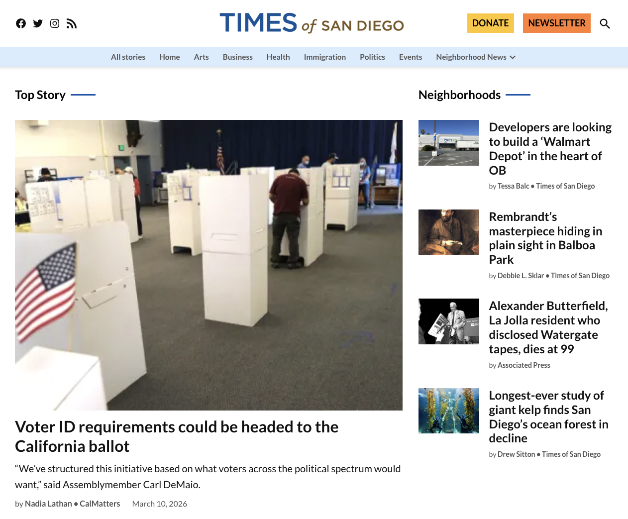 Times Of San Diego